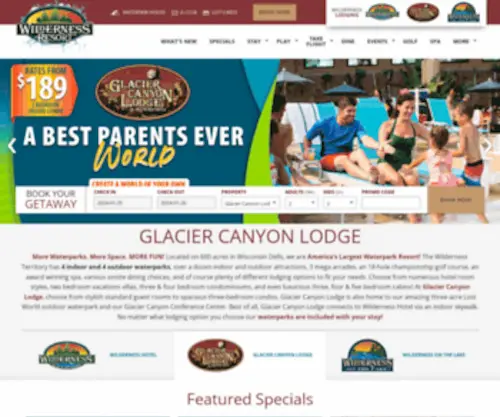 Glaciercanyonlodge.com(Glacier Canyon Lodge) Screenshot