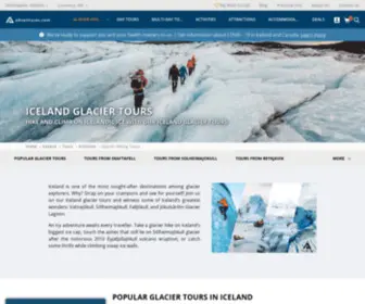 Glacierguides.is(Iceland Glacier Tours From Skaftafell and Reykjavik) Screenshot