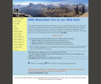 Glaciermountaineers.com(Glacier Mountaineering Society) Screenshot