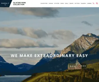 Glacierparkcollection.com(Lodging & Activities in Glacier National Park) Screenshot