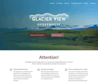 Glacierviewguesthouse.is(Glacier View Guesthouse) Screenshot