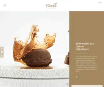 Glacio.com(Glacio Ice Cream Specialities) Screenshot