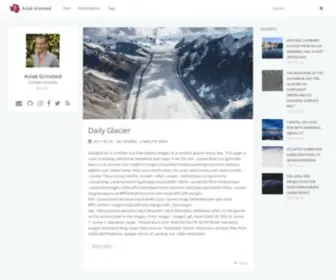 Glaciology.net(Aslak Grinsted) Screenshot