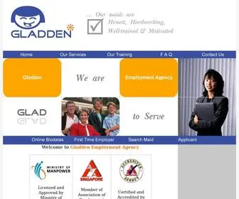 Gladden.com.sg(Gladden Employment Agency) Screenshot