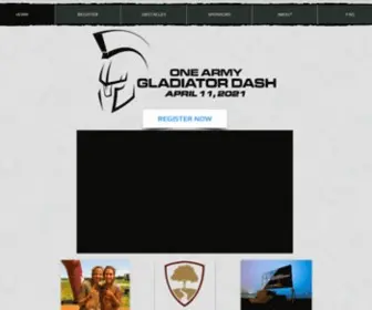 Gladiatordash.com(The official site for One Army's Gladiator Dash) Screenshot