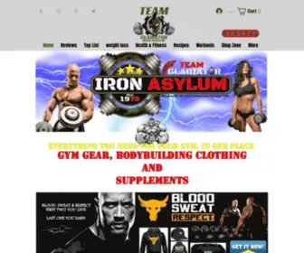 Gladiatorironasylum.com(Bodybuilding and Diet) Screenshot