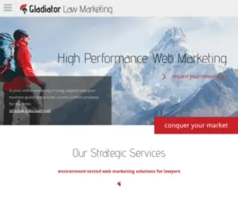 Gladiatorlawmarketing.com(Law Firm Marketing Agency) Screenshot