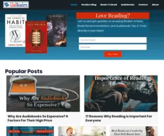 Gladreaders.com(Dedicated To All Book Lovers & Enthusiastic Readers) Screenshot