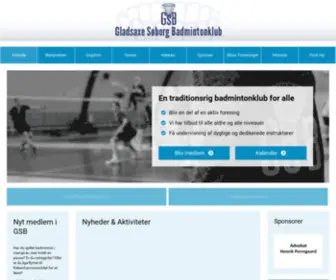 Gladsaxebadminton.dk(Forside) Screenshot