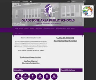 Gladstoneschools.com(Gladstone Area Public Schools) Screenshot