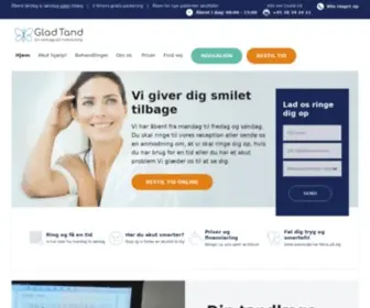 Gladtand.dk(Tandlæge Frederiksberg) Screenshot