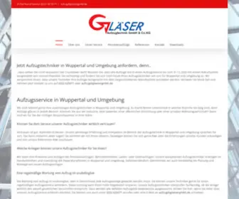 Glaesergmbh.de(Gläser Aufzug und Elektrotechnik GmbH) Screenshot