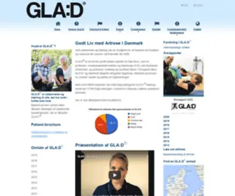 Glaid.dk(Godt Liv med Artrose i Danmark) Screenshot