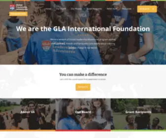 Glaif.org(GLA Foundation) Screenshot