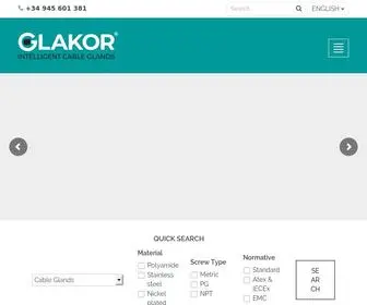 Glakor.com(Glakor Cable Glands) Screenshot