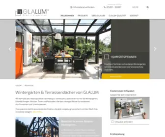 Glalum.de(Wintergärten & Terrassendächer von GLALUM) Screenshot