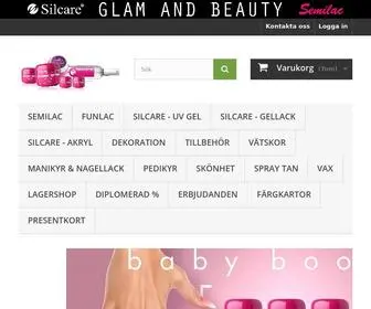 Glamandbeauty.se(Glam And Beauty AB) Screenshot