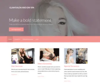 Glamashland.com(Glam Salon and Day Spa) Screenshot