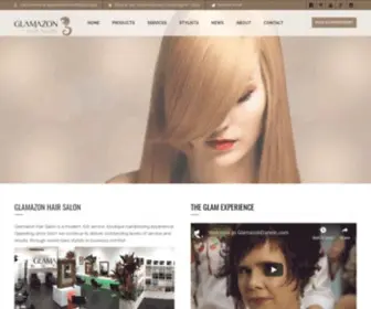 Glamazondarwin.com(Glamazon Hair Salon) Screenshot