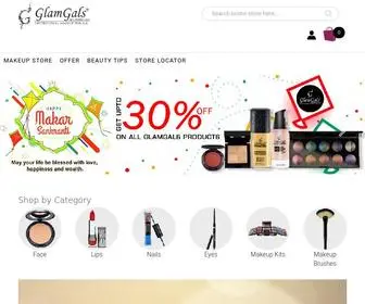 GlamGalscosmetics.com(Glamgals Cosmetics) Screenshot