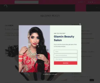 Glaminbsalon.com(Glamin Beauty Salon) Screenshot