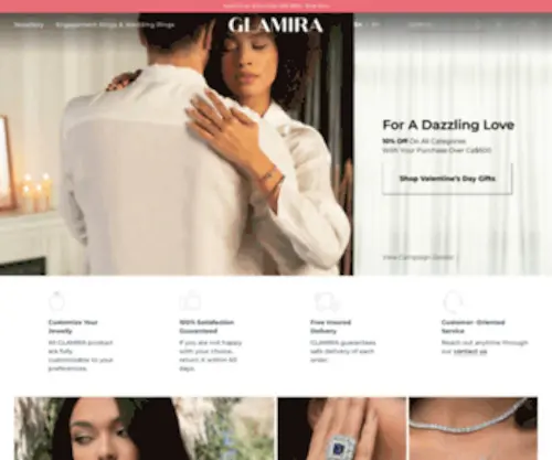 Glamira.ca(Buy high quality gold & diamond jewellery) Screenshot