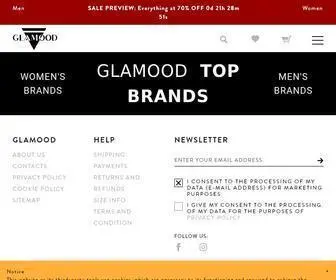 Glamood.com(Glamood, Luxury Designer Fashion outlet) Screenshot