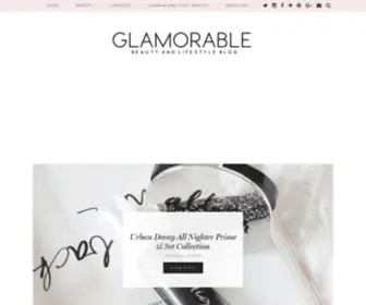 Glamorable.com(Beauty and lifestyle blog) Screenshot