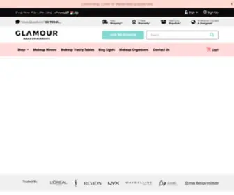 Glamourmakeupmirrors.com.au(Vanity Makeup Mirror With Lights in Australia) Screenshot