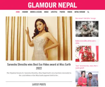 Glamournepal.com(Glamour Nepal) Screenshot