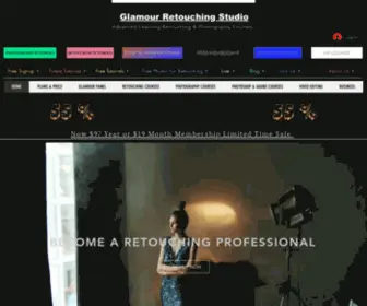 Glamourretouchingstudio.com(Retouching Tutorial) Screenshot