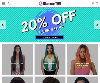 Glamourtress.com(Lace Front Wigs) Screenshot