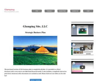 Glampingbusinessplan.com(Glamping Site Business Plan) Screenshot