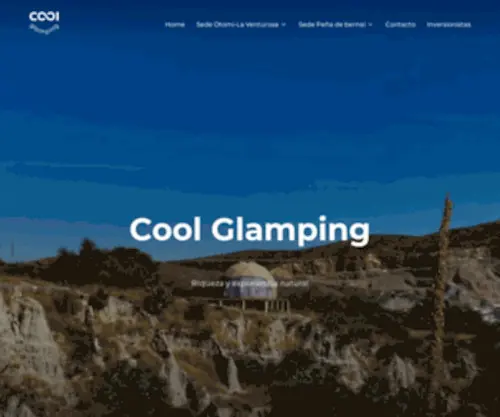 Glampingcool.com(Cool Glamping Bernal) Screenshot