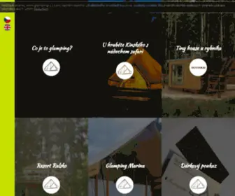 Glampingcz.cz(Portál o luxusním kempování v přírodě nejen v ČR) Screenshot