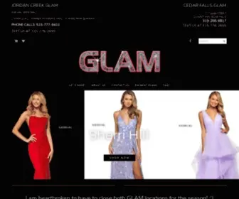 Glampromstores.com(GLAM Prom) Screenshot