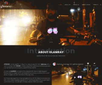 Glamray.in(Futuristic LED Lighting Apparels) Screenshot