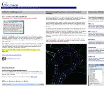 Glamsen.se(Swept path analysis software) Screenshot