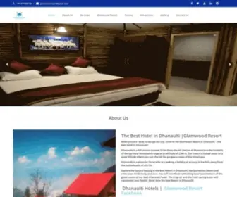 Glamwoodresort.com(The best mountain view hotels in Dhanaulti) Screenshot
