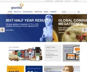 Glanbia.com(Glanbia plc) Screenshot
