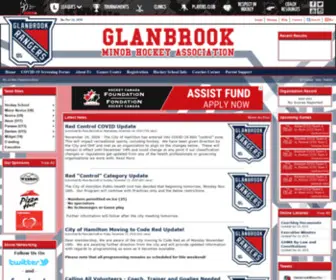 Glanbrookminorhockey.com(Glanbrook Minor Hockey Association) Screenshot