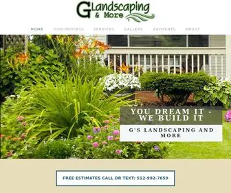 Glandscapingandmore.com(G's Landscaping) Screenshot