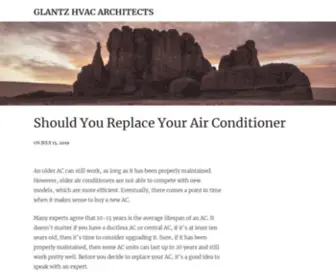 Glantzarchitects.com(Glantz HVAC in St Petersburg FL) Screenshot