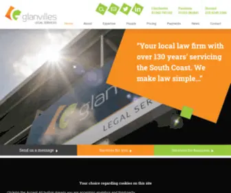 Glanvilles.co.uk(Property) Screenshot