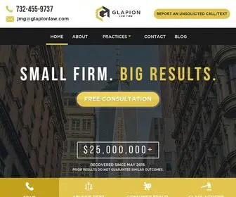 Glapionlaw.com(Glapion Law Firm) Screenshot