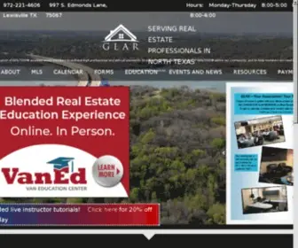 Glar.com(Greater Lewisville Association of REALTORS®) Screenshot