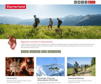 Glarnerland.ch(Offizielle Webseite) Screenshot