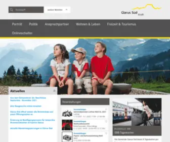 Glarus-Sued.ch(Gemeinde) Screenshot
