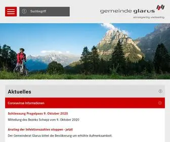 Glarus.ch(Gemeinde Glarus) Screenshot