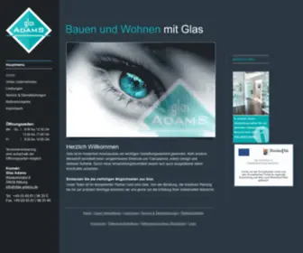 Glas-Adams.de(Glas ADAMS) Screenshot